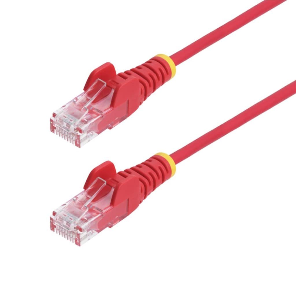 StarTech.com Ltd. CAT6 LANケーブル/スリム/3m/レッド/1Gb/100W PoE/スナッグレス/より線/フルーク試験済/カテゴリ6 RJ45 ギガビット イーサネットケーブル N6PAT300CMRDS