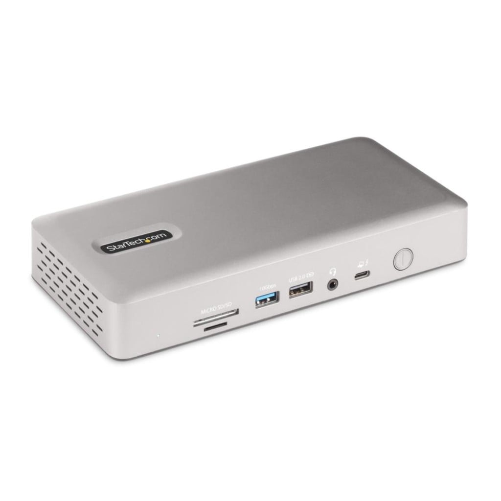 StarTech.com Ltd. ドッキングステーション/USB4 Thunderbolt 4接続/4画面(Windows)2画面(MacBook)/4K60Hz HDMI & DP/98W/6x USB-A + 1x USB-C/SD/有線LAN 132N-TB4USB4DOCK