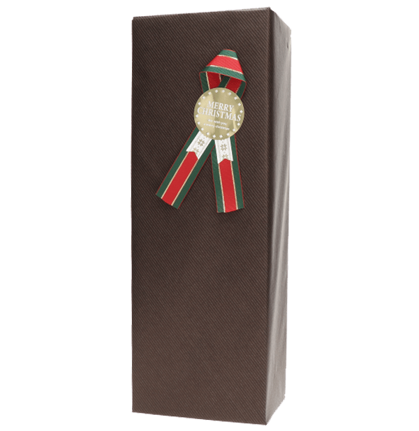 クリスマスラッピング BROWN ギフトBOX入り 1本用(ワイン購入者限定)