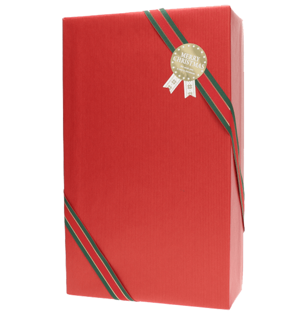クリスマスラッピング RED ギフトBOX入り 2本用(ワイン購入者限定)