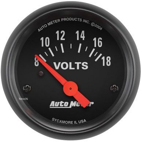 2645 オートメーター Autometer Z-Series 52mm 8-18V 電圧計