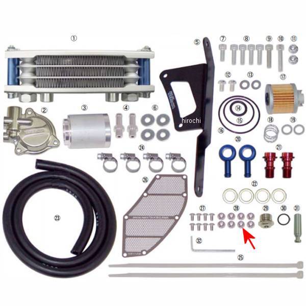 00-00-0098 SP武川 フランジナット M4 SUS セレート付 (10個入り)