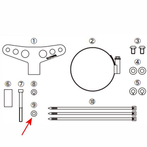 00-00-0118 SP武川 プレーンワッシャー 5mm ユニクロ (10個入り)