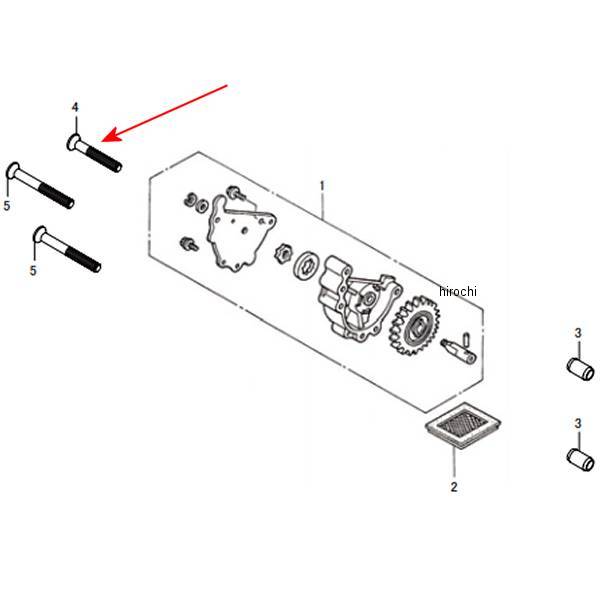 00-00-0155 SP武川 フラットスクリュー 6X35 (4個入り)
