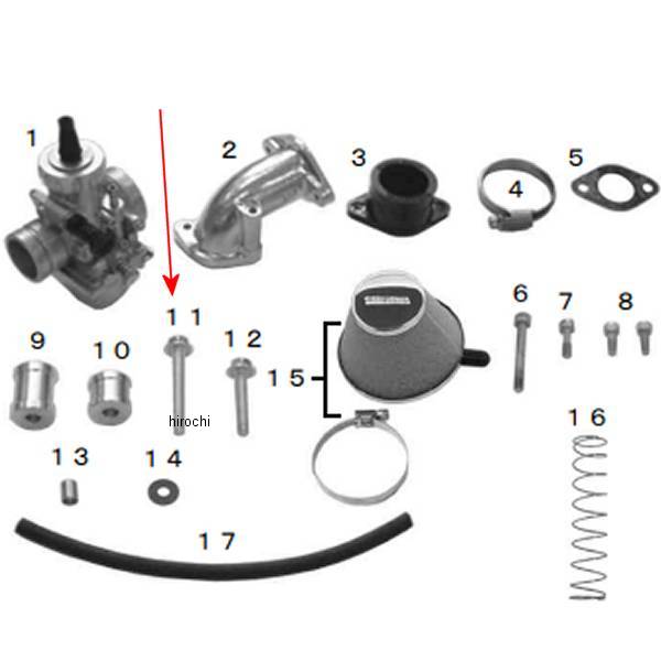 00-00-0198 SP武川 フランジボルト 8×55 (4個入り)