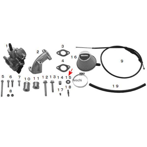 00-00-0201 SP武川 プレーンワッシャー 8mm (6個入り)