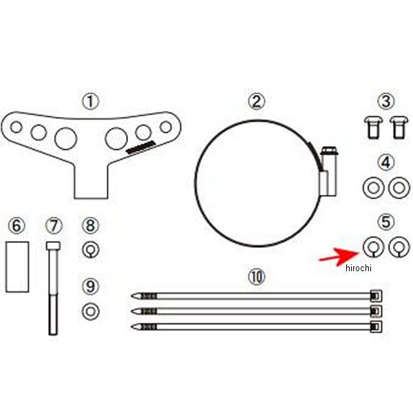 00-00-0203 SP武川 スプリングワッシャー 6mm ユニクロ (10個入り)