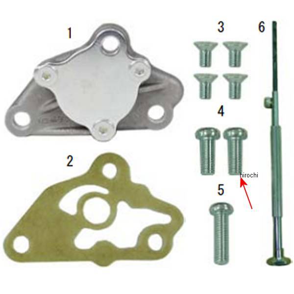 00-00-0207 SP武川 パンスクリュー 6×16 (4個入り)