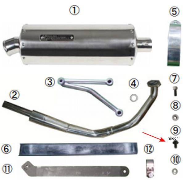 00-00-0248 SP武川 フランジボルト M8×20 (4個入り)