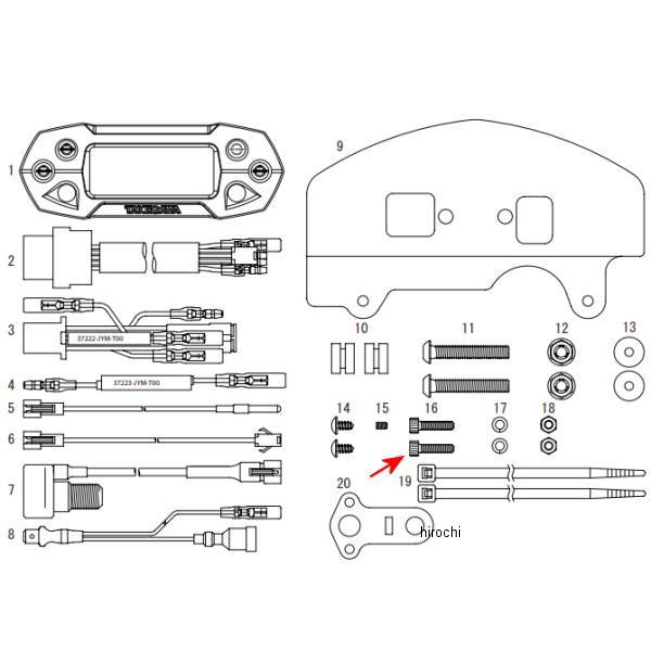 00-00-0328 SP武川 ソケットキャップスクリュー 4×16 (5個入り)