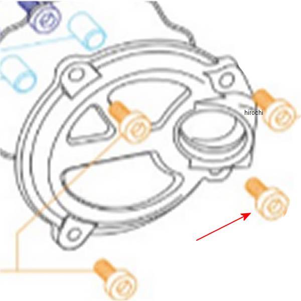 00-00-0376 SP武川 左サイドカバースクリューセット