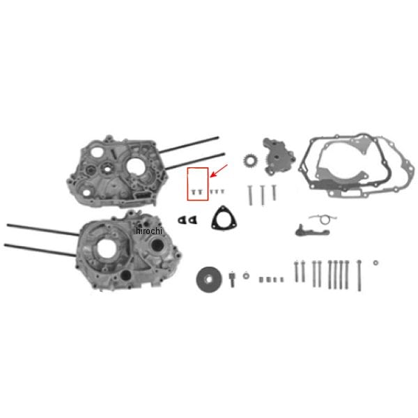 00-00-0384 SP武川 フランジヘッドスクリュー 6X12/クロス 2個入り