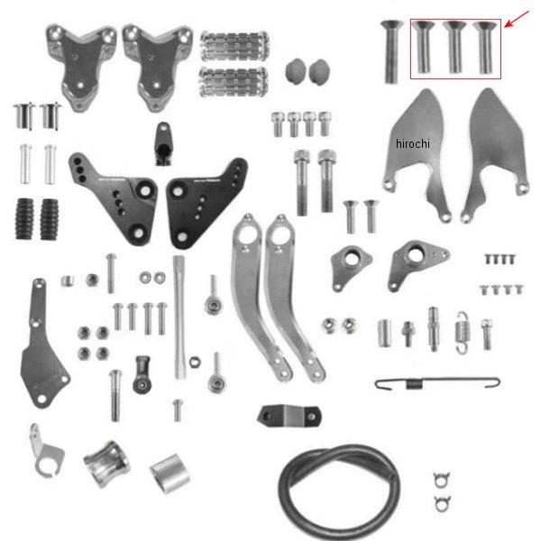 00-00-0405 SP武川 フラットヘッドスクリュー 10X40 1個入り