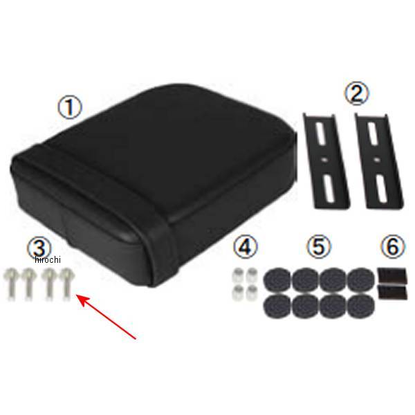 00-00-0423 SP武川 フランジ6角ボルト 6×25 (2個入り)