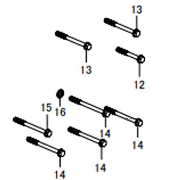 00-00-0426 SP武川 クランクケースボルトセット