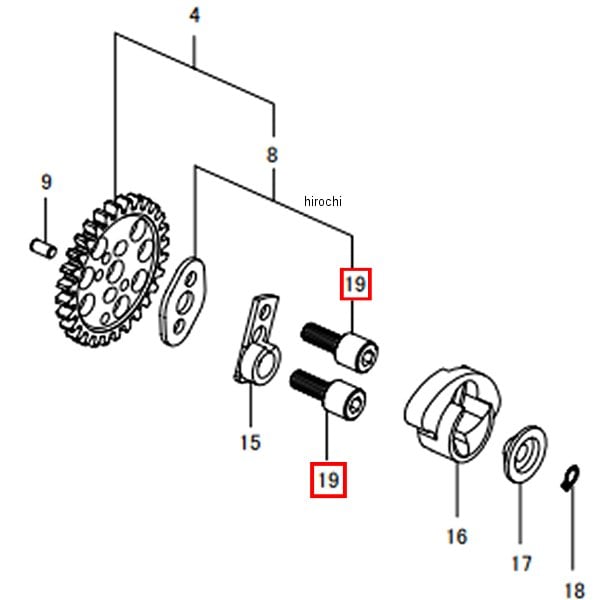 00-00-0451 SP武川 ソケットキャップスクリュー 5X15 2個入り