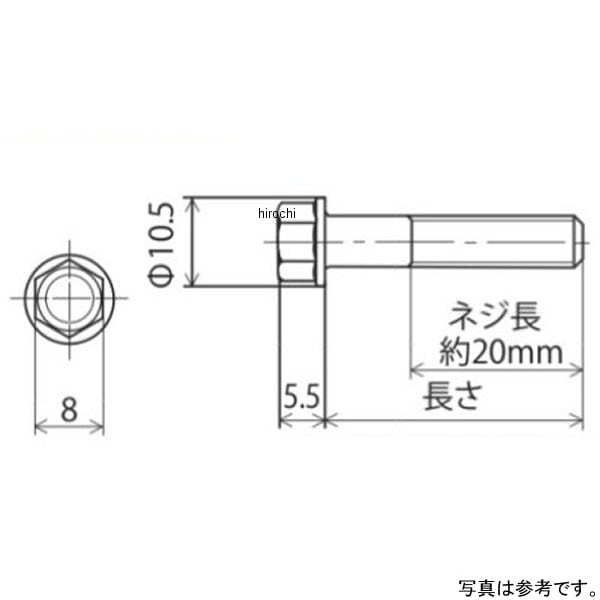 00-00-0503 SP武川 Rクランクケースカバーボルト 12V モンキー