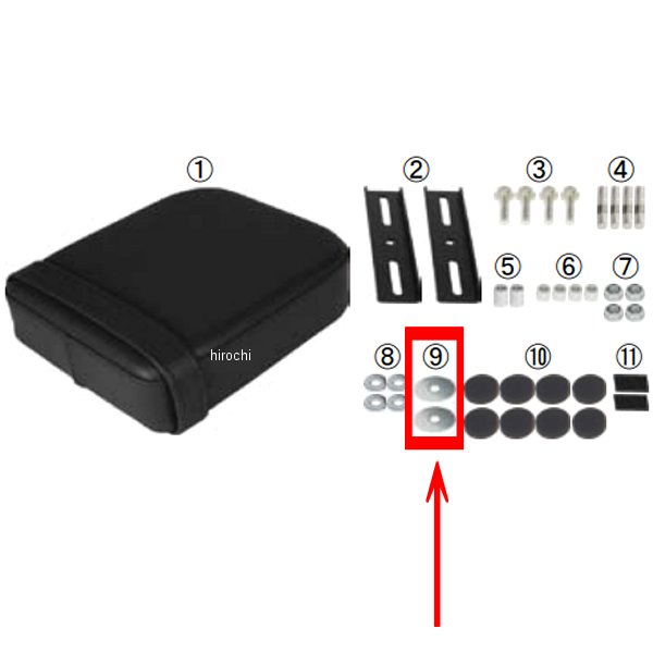 00-00-0762 SP武川 プレーンワッシャ 6mm(特大) 6個入り