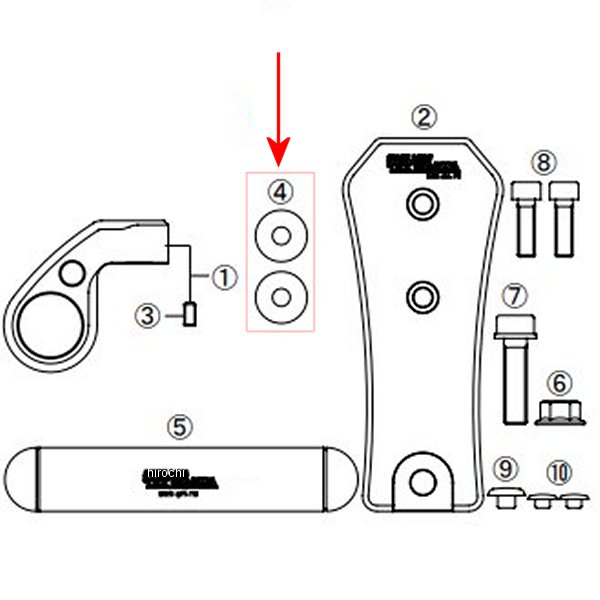 00-00-0766 SP武川 スペーサー 6mm/t4.0 2枚入り
