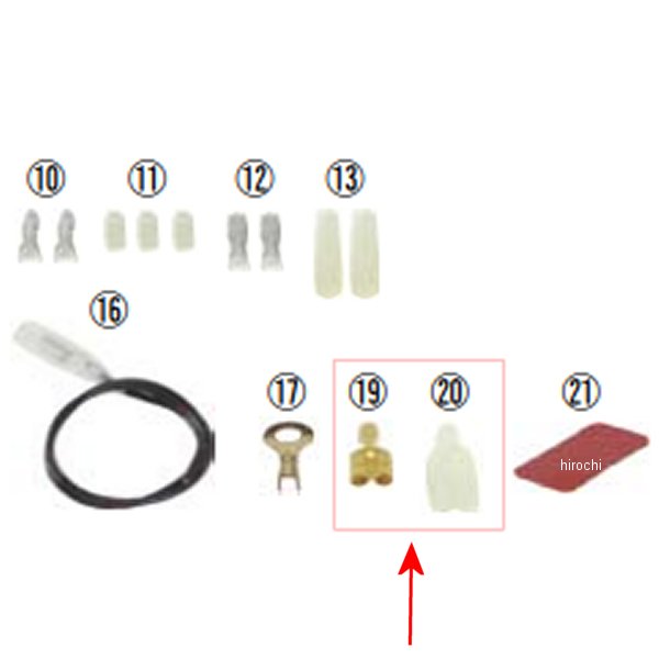 00-00-0769 SP武川 丸雌ダブルギボシ&丸雌ダブルチューブセット 各2個入り