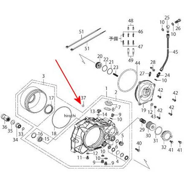 00-00-1072 SP武川 オリフィス GROMクラッチカバー