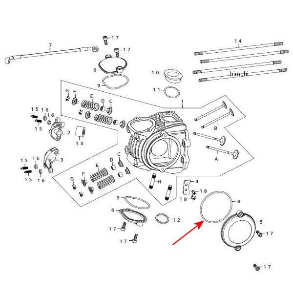 00-00-1188 SP武川 Oリング シリンダーヘッドサイドカバー KSR/KLX