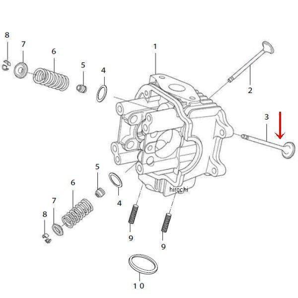 00-00-1348 SP武川 エキゾーストバルブ