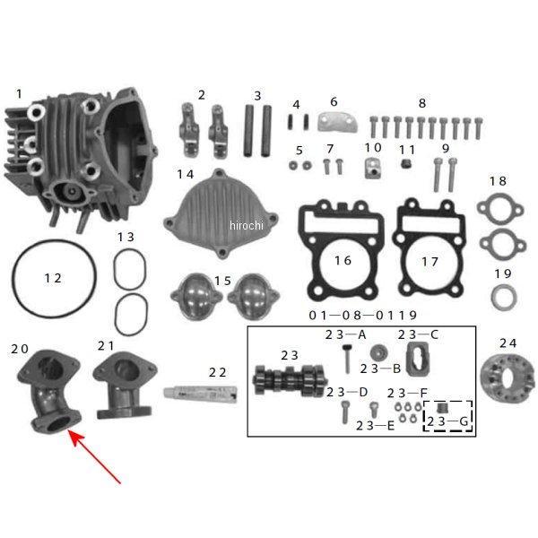 00-00-1497 SP武川 インテークマニホールド (VM26/PE28) KLX110