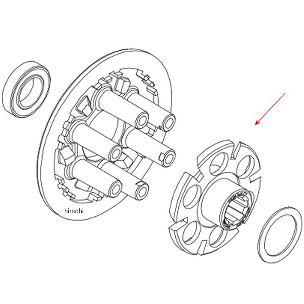 00-00-1624 SP武川 クラッチカム モンキー/湿式3型
