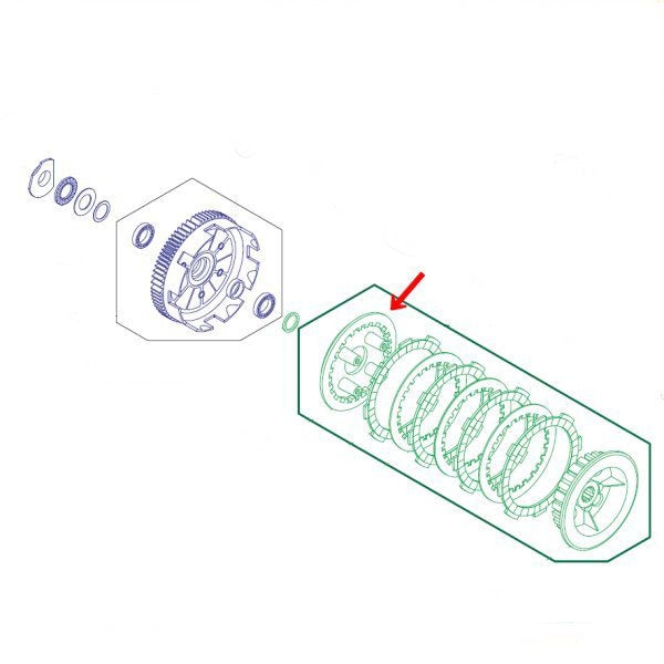 00-00-1636 SP武川 プレッシャープレート(1枚) リペアパーツ モンキー・ゴリラ