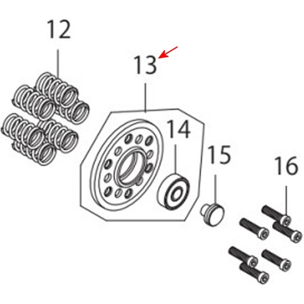 00-00-1704 SP武川 クラッチリフタープレートコンプリート