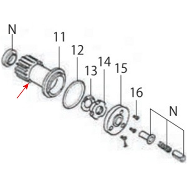 00-00-1711 SP武川 プライマリー ドライブギヤ 18T