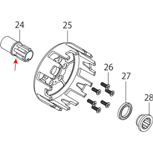 00-00-1740 SP武川 メインシャフトアダプター GROM