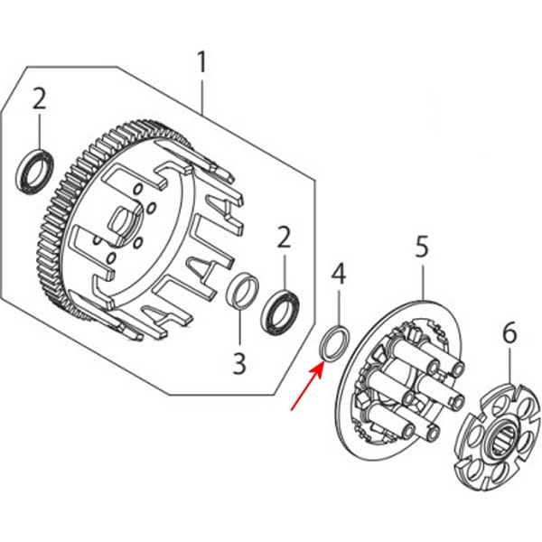 00-00-1837 SP武川 クラッチスペーサー