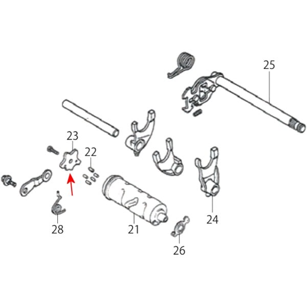 00-00-1882 SP武川 ギヤシフトドラムストッパープレート