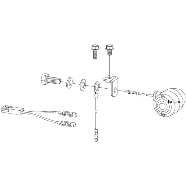 00-00-1946 SP武川 ウインカーブラケット モンキー 黒