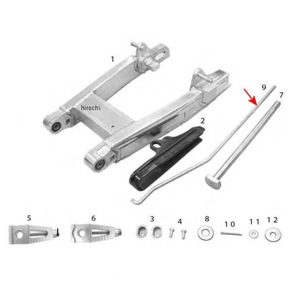 00-00-2031 SP武川 ブレーキロッド 430mm