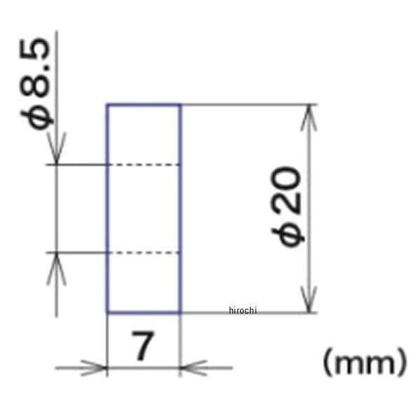 00-00-2153 SP武川 カラー1 8.5×20×7 アルミ製 汎用