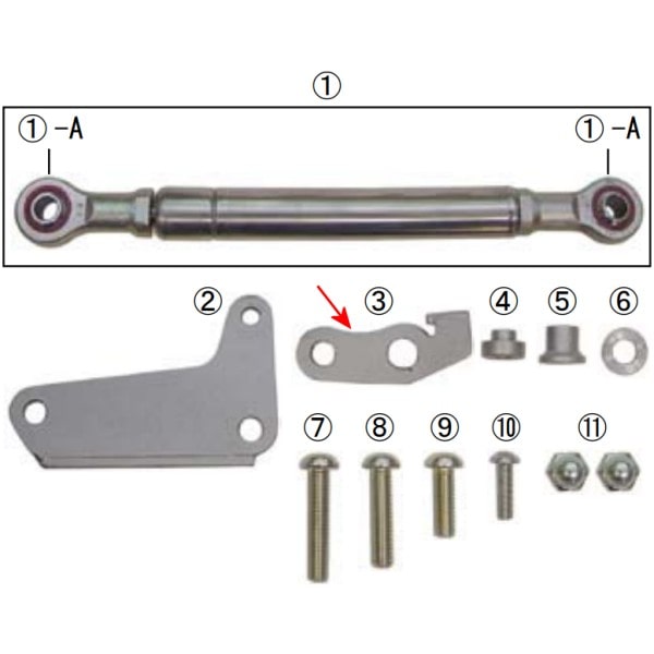 00-00-2209 SP武川 ロアーダンパーステー