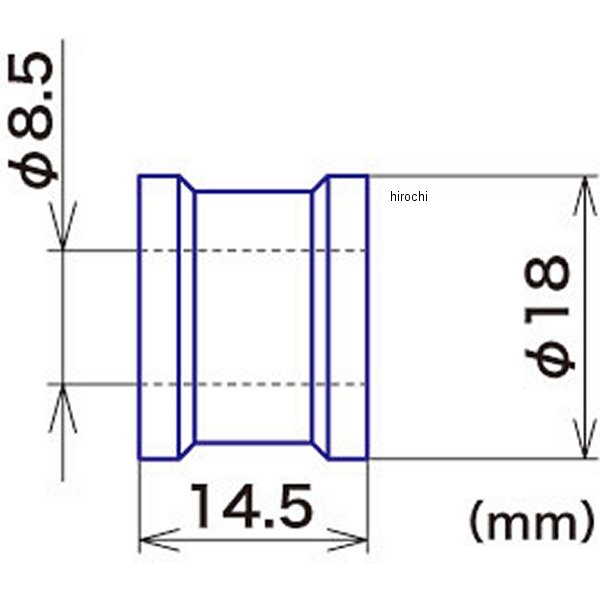 00-00-2276 SP武川 カラーS 8.5X18X14.5 汎用 アルミ