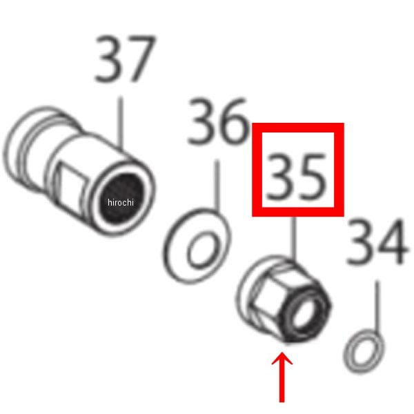 00-00-2310 SP武川 オイルスルーナット GROMクラッチカバー