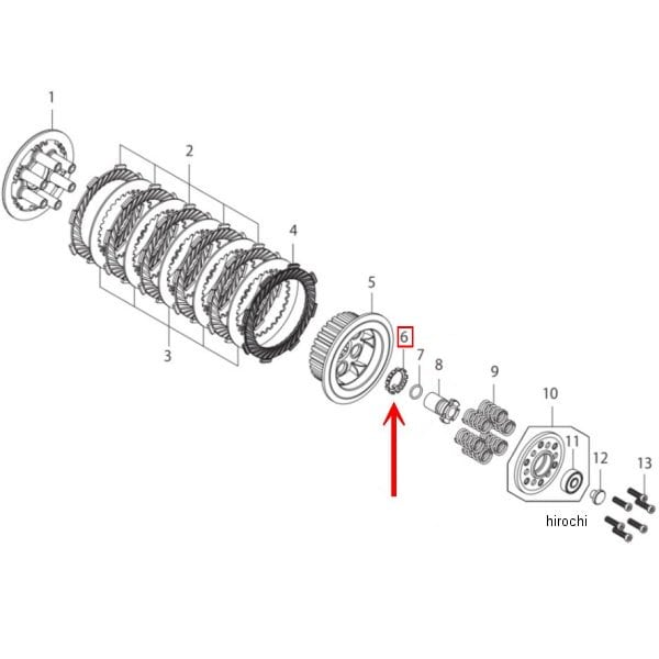 00-00-2318 SP武川 ロックワッシャ GROM (SPLクラッチ)