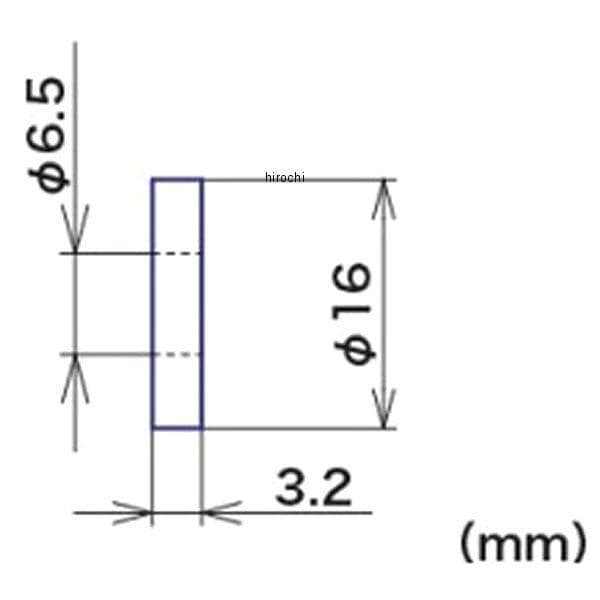 00-00-2332 SP武川 カラー 6.5×16×3.2 アルミ製 汎用