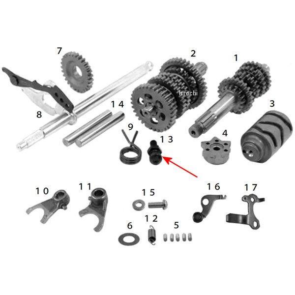 00-00-2352 SP武川 リターンスプリングボルト KSR110/KLX110