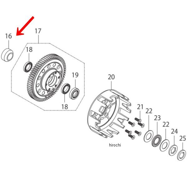 00-00-2401 SP武川 カラー グロム/MSX スリッパークラッチ TYPE-R