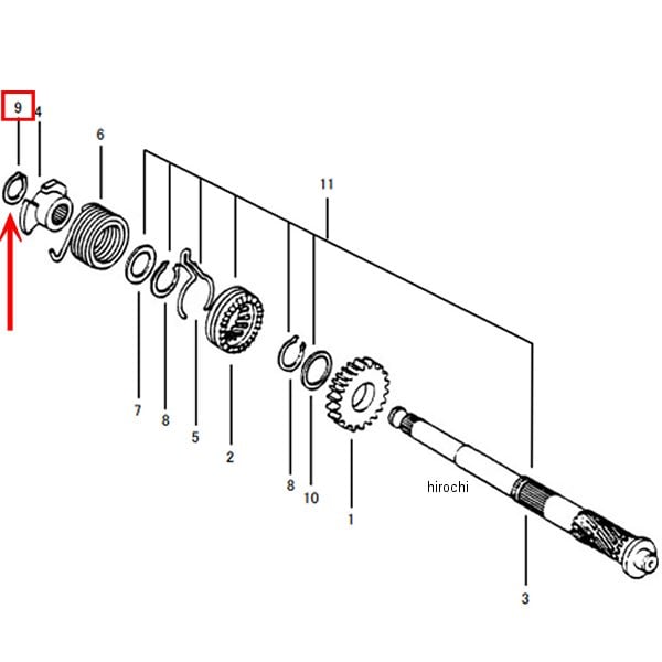 00-01-0012 SP武川 エキスターナルサークリップ 16mm (3個)