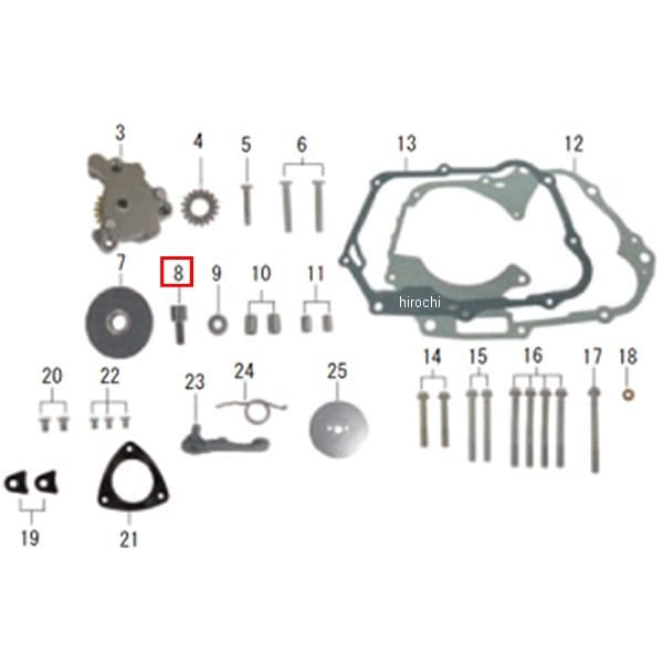 00-01-0123 SP武川 カムチェーンガイドローラーボルト
