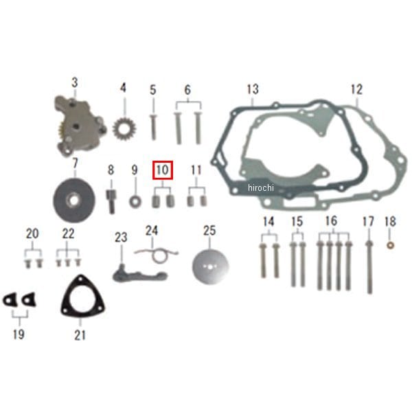 00-01-0124 SP武川 ノックピン 10X14 (2個)