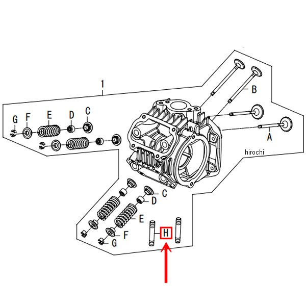 00-01-0136 SP武川 スタッドボルト (2個)