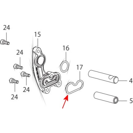 00-01-0143 SP武川 Rシリンダーヘッドサイドカバー Oリング 5個